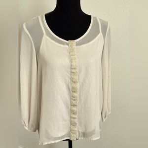 NY Collection two pieces blouse EUC Size Small